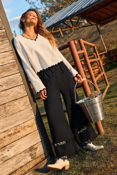 Cupshe Beach House Black Pants