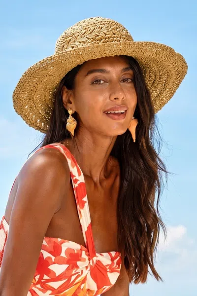 Cupshe Beach Icon Straw Hat In Nude