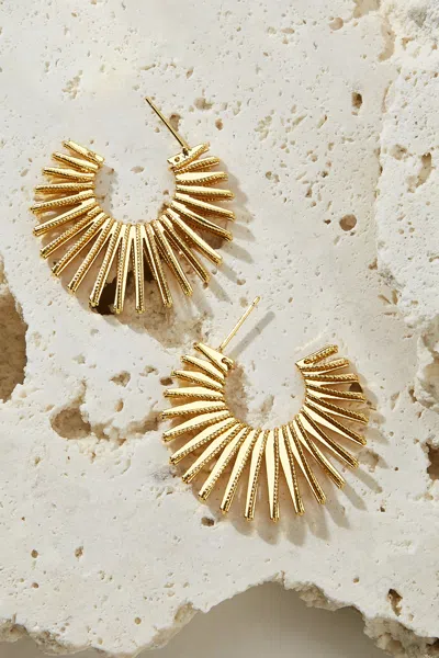 Cupshe Beaming Sun Gold-tone Earrings