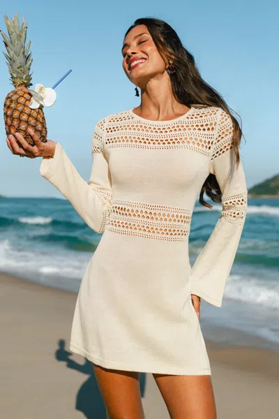 Cupshe Better Days Beige Mini Dress In Neutral