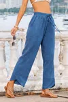 Cupshe Big Step Blue Pants In Blue