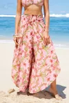 Cupshe Blossom Dream Floral Cover-up Pants In Pink