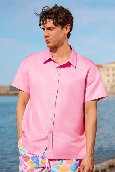 Cupshe Blurred Horizon Pink Shirt