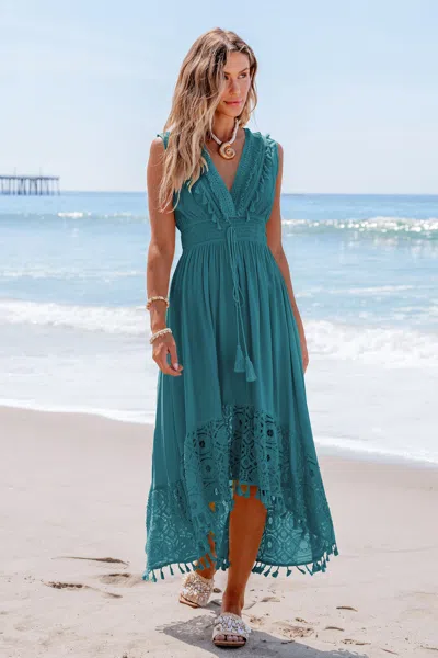 Cupshe Boho Dreamer Blue Midi Dress