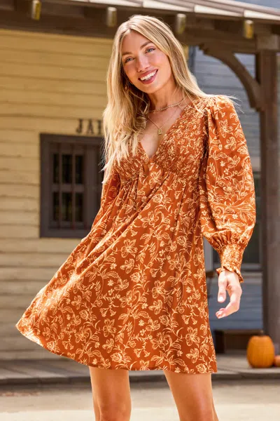 Cupshe Boho Mood Floral Mini Dress