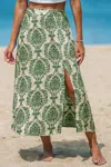 Cupshe Boho Paisley Cover-up Sarong In Green