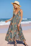 Cupshe Boho Paisley Plunging Maxi Dress
