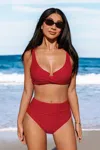 Cupshe Bold Muse Red Bikini Set In Red
