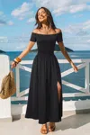 Cupshe Boundless Black Maxi Dress In Black