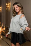 Cupshe Brandy Grey Sweater In Gray