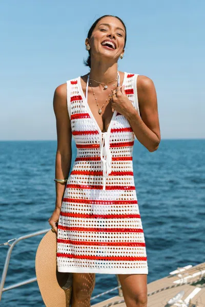 Cupshe Bright Mood Striped Cover-up Mini Dress In Multi