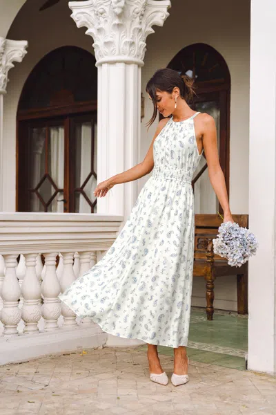 Cupshe By Invitation Paisley Maxi Dress In White