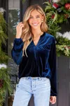Cupshe By Nightfall Blue Top In Blue