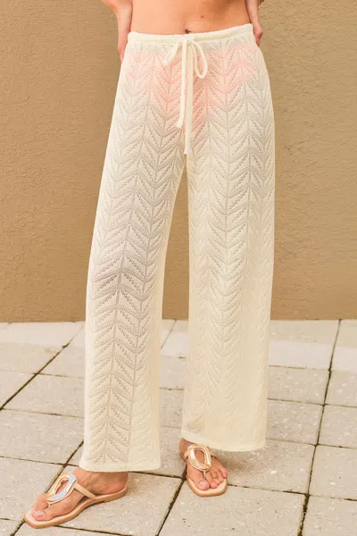 Cupshe Cabana Calling Beige Cover-up Pants In Sand