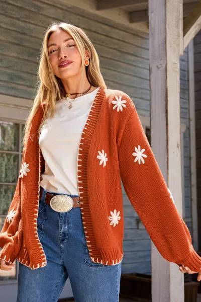 Cupshe Cabin Getaway Orange Cardigan