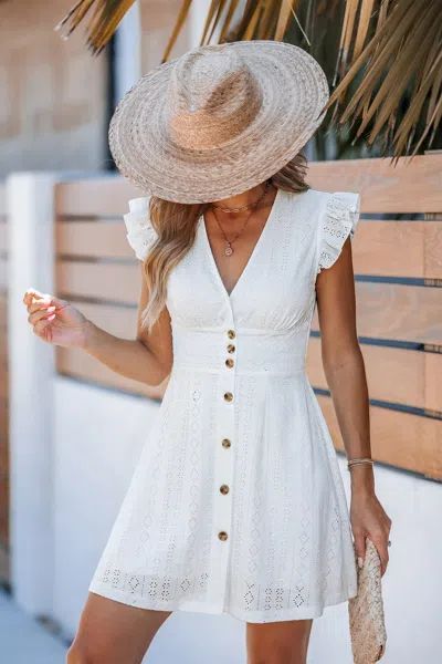 Cupshe Cali Dream White Mini Dress