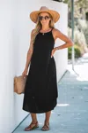 Cupshe Cami Maxi Dress In Black