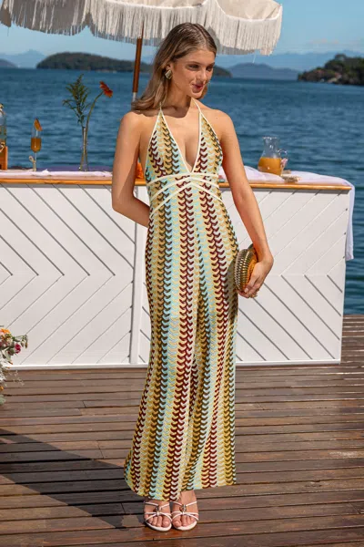 Cupshe Canyon Sunset Abstract Jumpsuit In Yellow