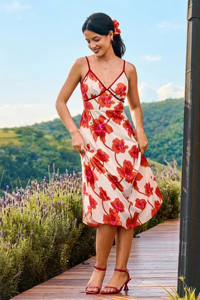 Cupshe Capri Bound Floral Midi Dress In Multi