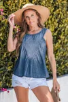 Cupshe Casual Cool Denim Top
