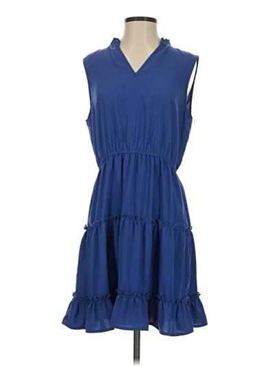 Pre-owned Cupshe Casual Dress In Blue