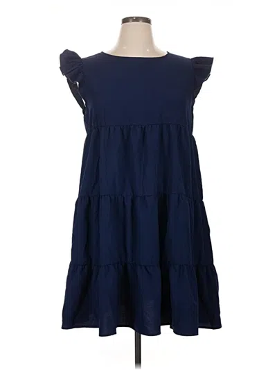 Pre-owned Cupshe Casual Dress In Blue