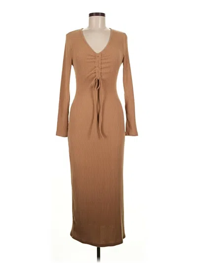 Pre-owned Cupshe Casual Dress In Brown