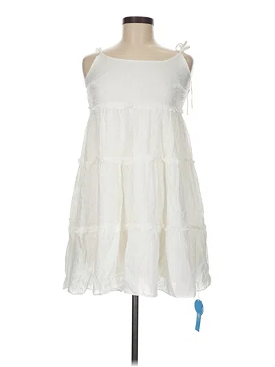 Pre-owned Cupshe Casual Dress In White