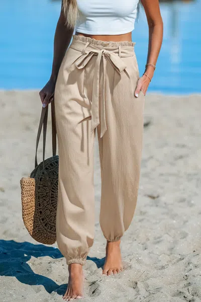 Cupshe Casual Friday Beige Pants In Neutral