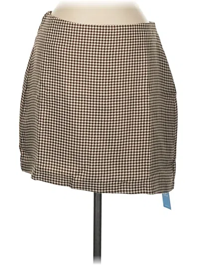 Pre-owned Cupshe Casual Skirt In Brown