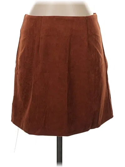 Pre-owned Cupshe Casual Skirt In Brown