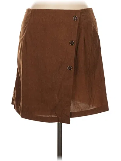 Pre-owned Cupshe Casual Skirt In Brown