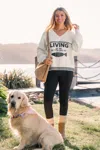 Cupshe Catch Of The Day Sweater Two-toned Sweater In White