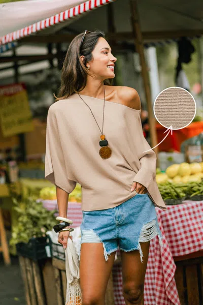 Cupshe Catch You Later Camel Sweater