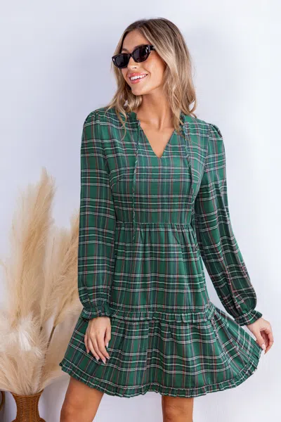 Cupshe Catching Up Plaid Mini Dress