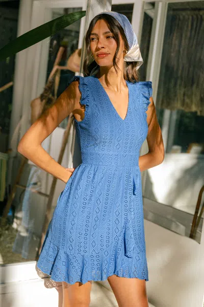Cupshe Change Of Pace Blue Mini Dress