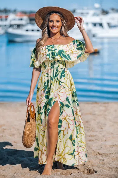 Cupshe Chasing Sunsets Floral Maxi Dress In Multi