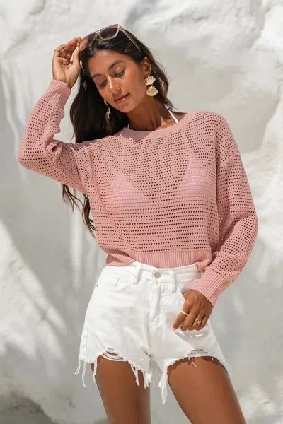 Cupshe Checked In Pink Top