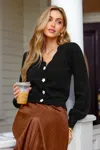 Cupshe Cheeky Charm Black Cardigan In Black