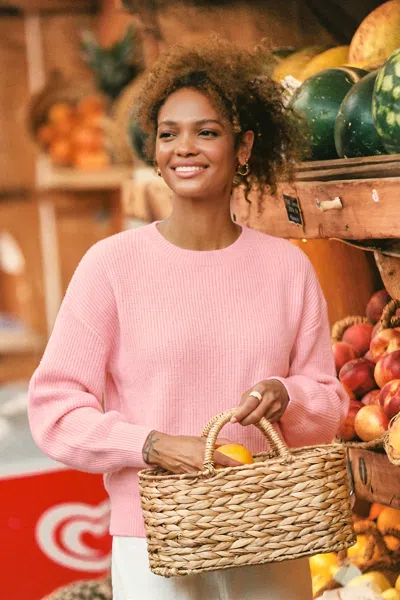 Cupshe Cherry Pie Pink Sweater