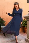 Cupshe Chic Essence Blue Maxi Dress