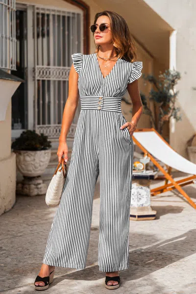 Cupshe Chic Statement Striped Jumpsuit