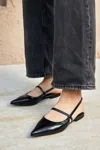 Cupshe City Chic Black Flats In Black