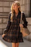 Cupshe Classic Moves Plaid Mini Dress In Multi