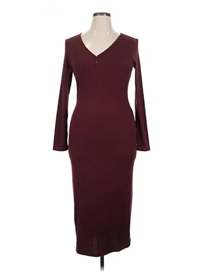 Pre-owned Cupshe Cocktail Dress In Burgundy