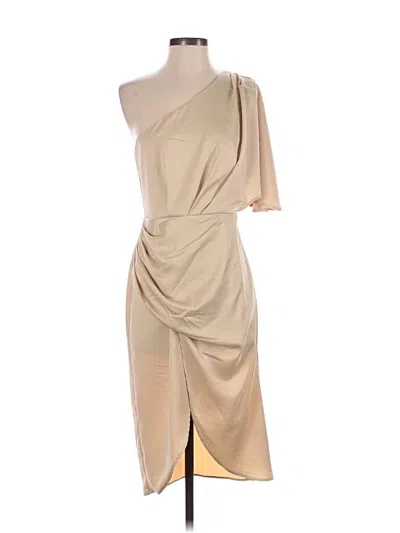 Pre-owned Cupshe Cocktail Dress In Tan