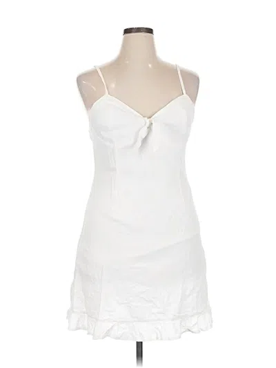Pre-owned Cupshe Cocktail Dress In White