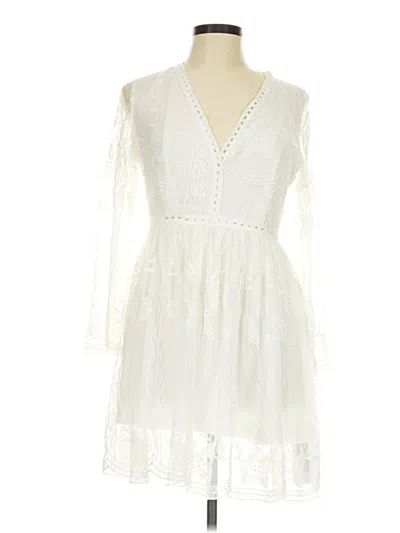 Pre-owned Cupshe Cocktail Dress In White