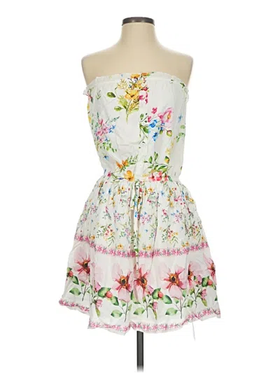 Pre-owned Cupshe Cocktail Dress In White
