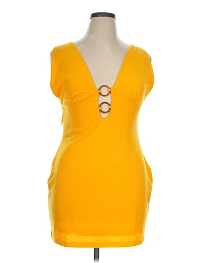 Pre-owned Cupshe Cocktail Dress In Yellow